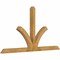 Ekena Millwork Richland Rough Sawn Timber Gable Bracket, Western Red Cedar, 84"W x 45"H x 4"D x 4"F, 13/12 Pitch GBW084X45X0404RIC00RWR - alternate 2